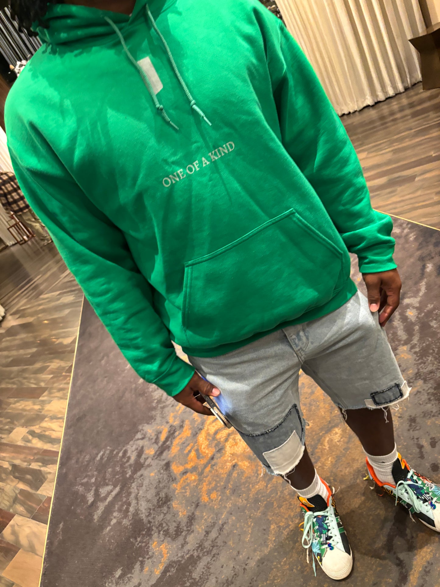 One of a Kind Green hoodie💚🌟
