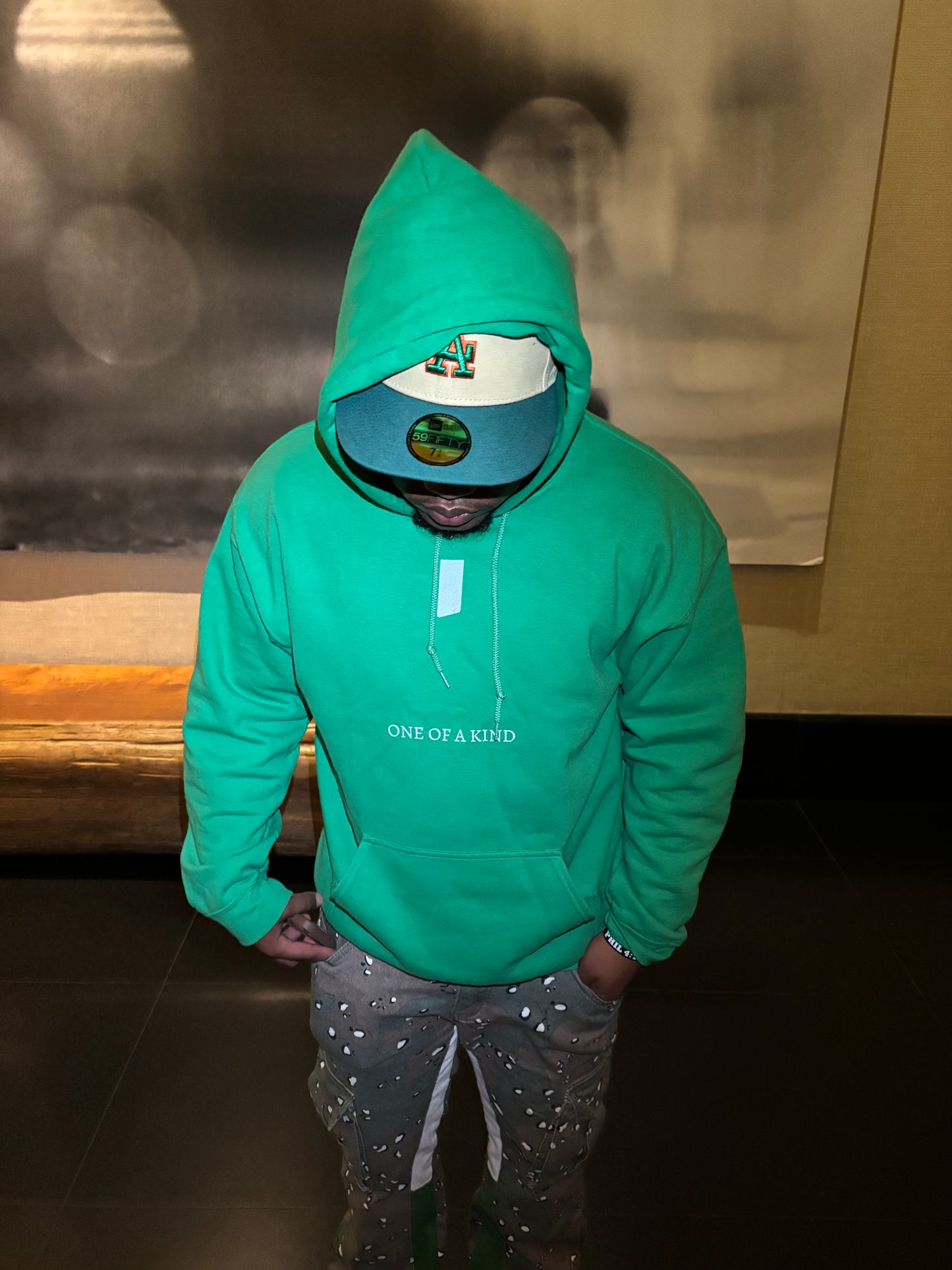 One of a Kind Green hoodie💚🌟
